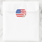 LetFreedomRing Runder Aufkleber (Tasche)