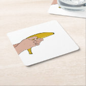 Lethal-Banane Rechteckiger Pappuntersetzer (angewinkelt)