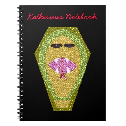 Lethal Egyptian Cobra Anpassbares Notebook Notizblock (Vorderseite)