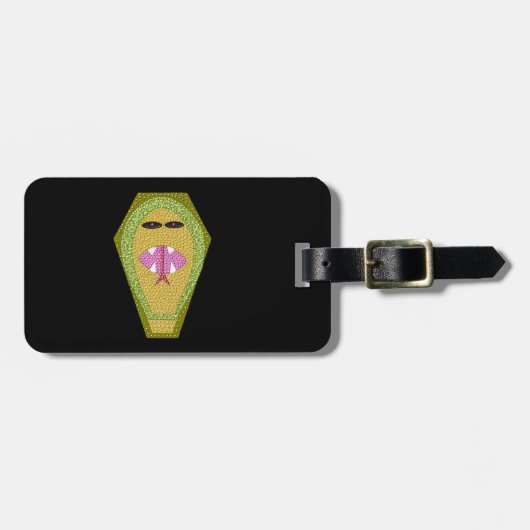 Lethal Egyptian Cobra Custom Luggage Tag Gepäckanhänger (Vorderseite horizontal)