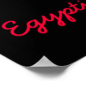 Lethal Egyptian Cobra Print Poster (Ecke)