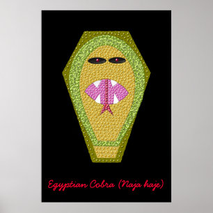 Lethal Egyptian Cobra Print Poster