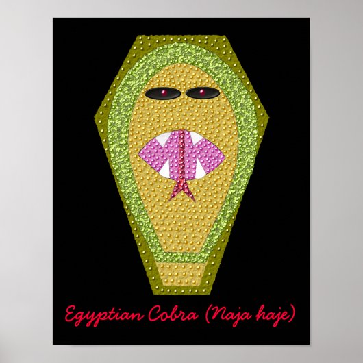 Lethal Egyptian Cobra Print Poster (Vorne)