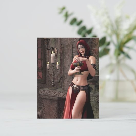 Lethal Libations Gothic Fantasy Postkarte (Stehend Vorderseite)