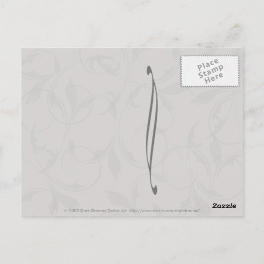 Lethal Libations Gothic Fantasy Postkarte (Rückseite)