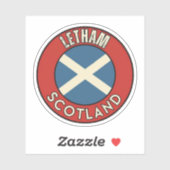 Letham, Schottland Aufkleber (Blatt)