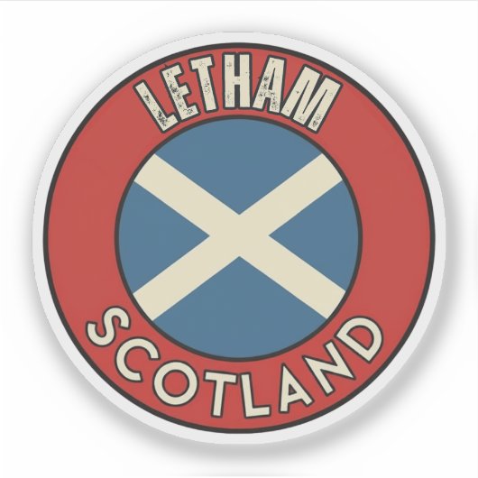 Letham, Schottland Aufkleber (Vorderseite)
