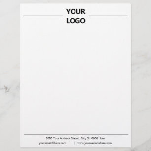 Lethead für berufliches Design mit Logo Briefbogen
