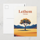 Lethem Guyana Postkarte (Vorne/Hinten)