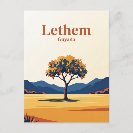 Lethem Guyana Postkarte (Vorderseite)