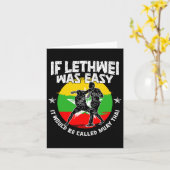 Lethwei Instructor Burmese Boxing Myanmar Boxer Le Karte (Gelbe Blume)