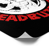 Lethwei Instructor Headbutt Burmese Boxing Myanmar Poster (Ecke)