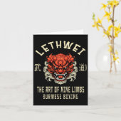 Lethwei Martial Arts The Art of 9 Limbs Karte (Gelbe Blume)