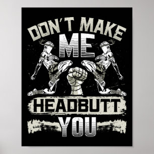 Lethwei Selbstverteidigungsstreiter-Headbutt für K Poster