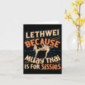 Lethwei Training Myanmar Fighter Burmese Boxing Le Karte (Gelbe Blume)