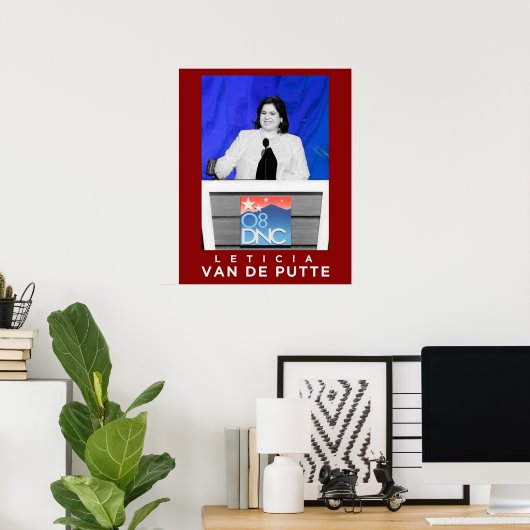 Leticia Van De Putte Poster (Heimbüro)