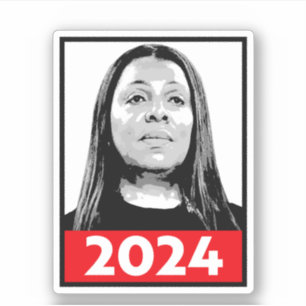 Letitia James 2024 Aufkleber