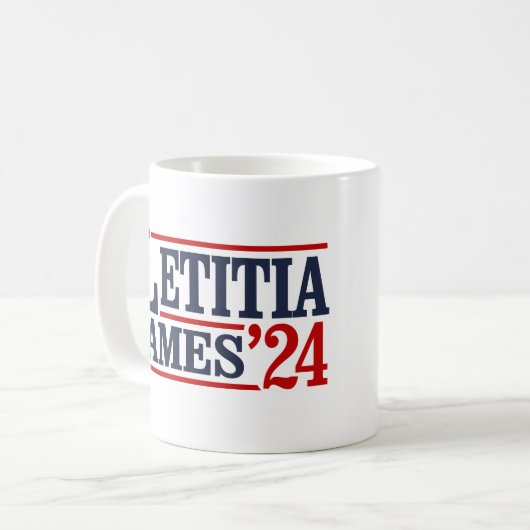 Letitia James 2024 Kaffeetasse (Vorderseite Links)