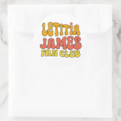 Letitia James Fan Club Runder Aufkleber (Tasche)