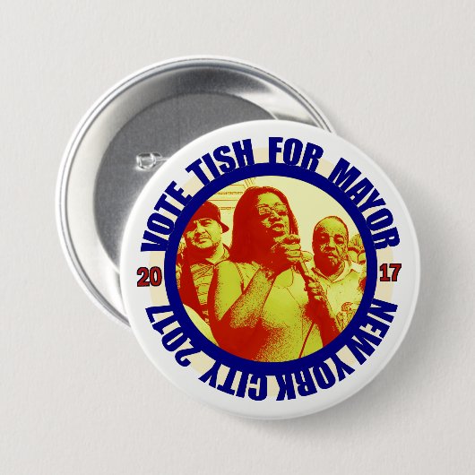 Letitia James für NYC Bürgermeister 2017 Button (Vorne & Hinten)