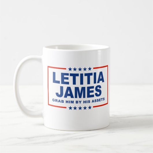 Letitia James - Grab ihn durch sein Vermögen Kaffeetasse (Links)