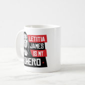 Letitia James ist mein Shero Kaffeetasse (Vorderseite Links)