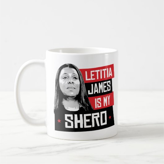 Letitia James ist mein Shero Kaffeetasse (Links)