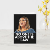 Letitia James. Niemand ist über dem Gesetz Karte (Gelbe Blume)