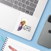 Letitia James Quote - Niemand steht über dem Geset Aufkleber (Laptop mit iPhone)