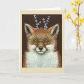 Letizia die Fuchskarte Karte (Gelbe Blume)