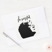 #LetLizSpeak "Trotzdem beharrt sie"-Stickers Quadratischer Aufkleber (Umschlag)