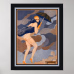 "L'Etourdie" Art Deco 1927 Poster<br><div class="desc">1927 Art Deco Print von Fabius Lorenzi mit dem Titel "L'Etourdie.</div>