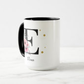 Letras con flores y glitter tasse (Vorderseite Links)