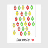 Letras luces navidad Pegatina de vinilo Aufkleber (Blatt)