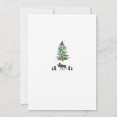 Let's Adventure Begin Forest Baby Shower Einladung (Rückseite)