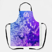 "Let's Bake!" Frosty Purple Apron Schürze (Vorderseite)
