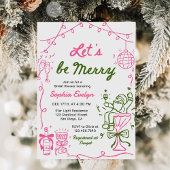 Let's be Merry Christmas Bridal Shower Einladung