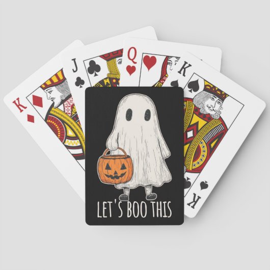 Let's Boo This Fun Ghost Trick or Treat Spielkarten (Rückseite)