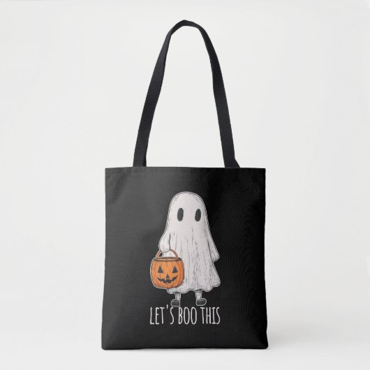 Let's Boo This Fun Ghost Trick or Treat Tasche (Vorderseite)