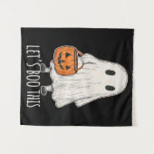 Let's Boo This Fun Ghost Trick or Treat Wandteppich (Vorderseite (Horizontal))