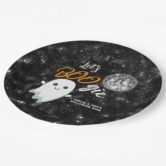 Let's BOOgie Disco Halloween Pappteller (Schrägansicht)