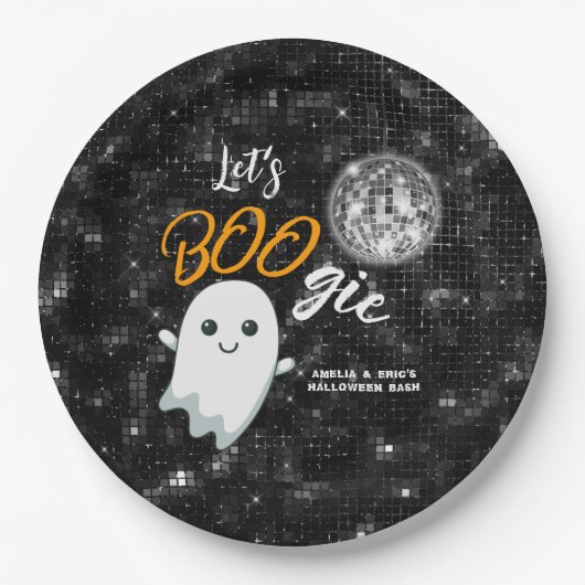 Let's BOOgie Disco Halloween Pappteller (Vorderseite)