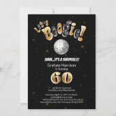 Let's Boogie Men's 60th Birthday Party Einladung (Vorderseite)