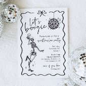 Let's Boogie Skeleton Halloween Invitation Einladung