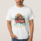 LET'S CAMP Wochenendvibes T-Shirt (Vorderseite)