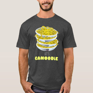 Let's Canoodle - Niedlicher Noodle Pun T-Shirt