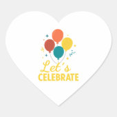 Let's Celebrate - Fun Balloon Sticker (Vorderseite)