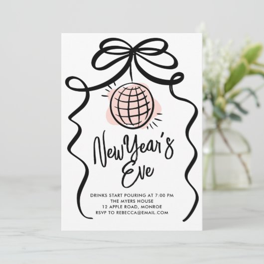 Let's Celebrate New Year's Eve Einladung (Stehend Vorderseite)