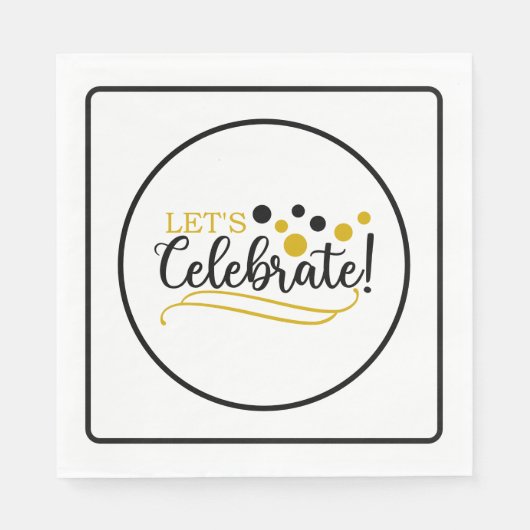 Lets Celebrate Serviette (Vorderseite)
