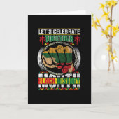 Lets Celebrate Together Black History Months Karte (Gelbe Blume)